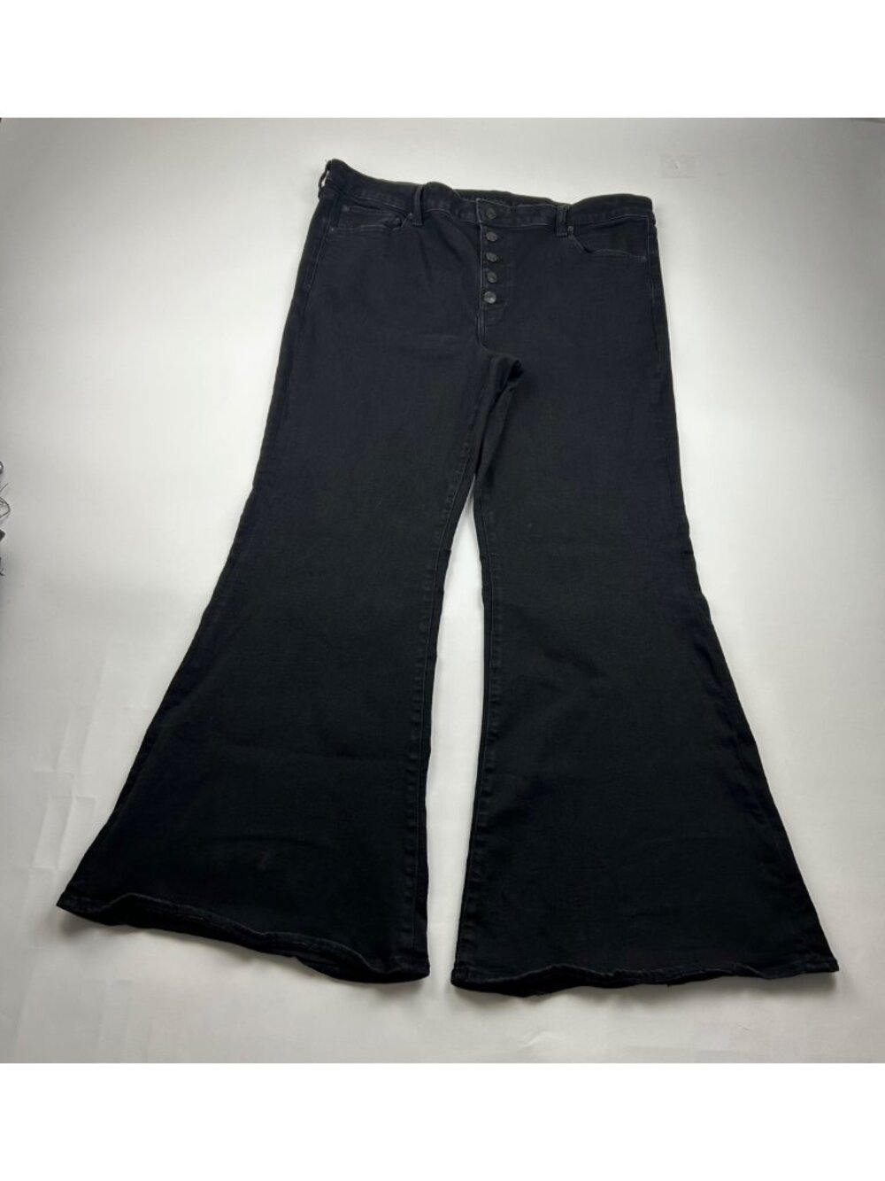 American Eagle Black Stretch Denim High Rise Festival Flare Jeans 20R